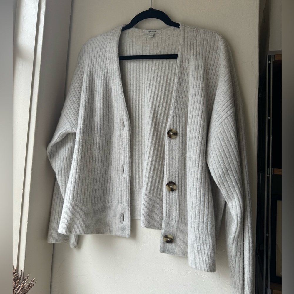 Madewell Oversized Wool Blend Cardigan